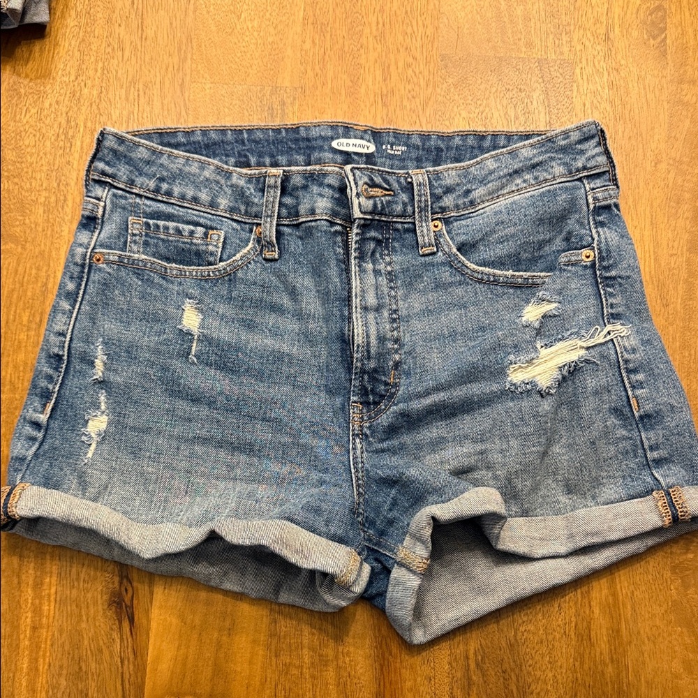 Old Navy Women's Distressed Blue Jean Shorts
